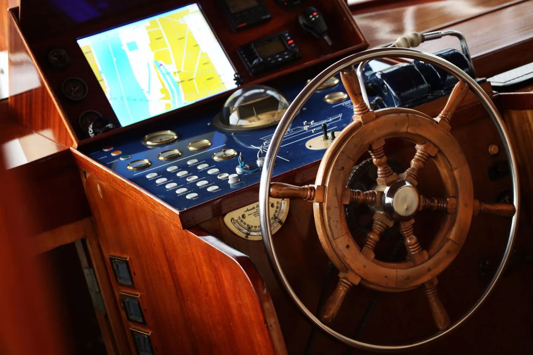 The Thetis yacht on the Danube